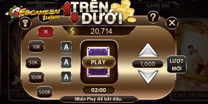 Hướng dẫn tham gia và luật chơi game trên dưới 68 game bài